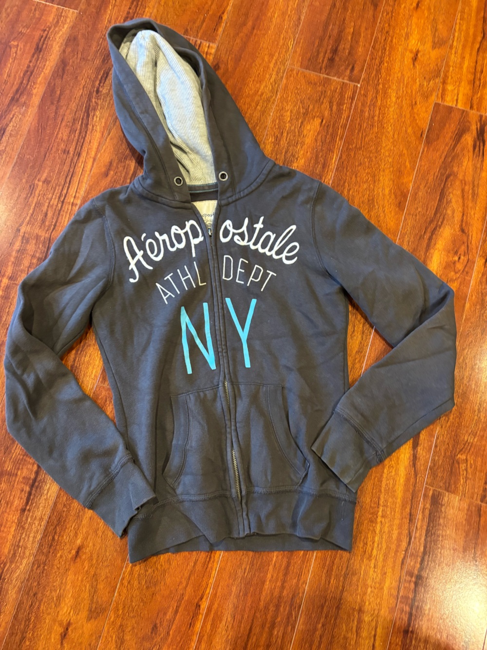 Aeropostale NY Graphic Zip-Up Hoodie